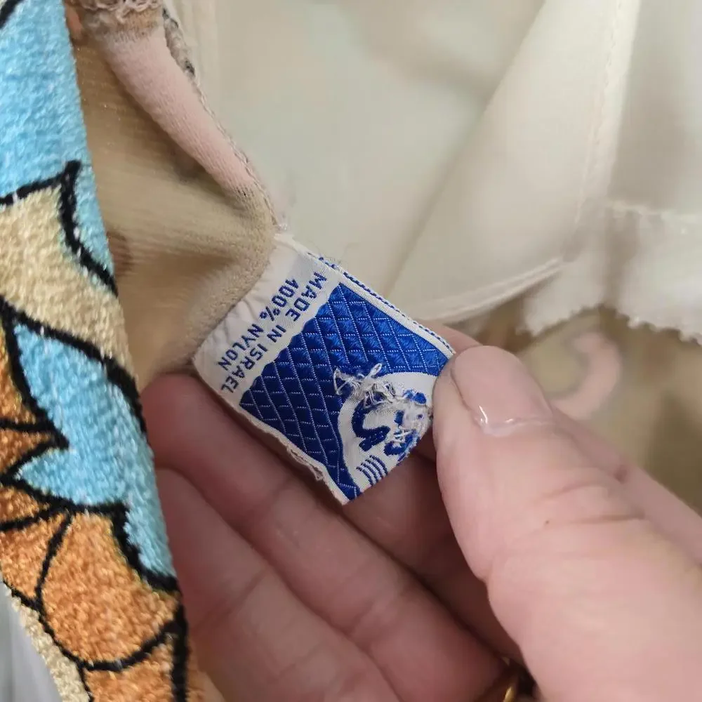 Vintage Vibrant Floral One-Piece Swimsuit - Picture 6 of 6